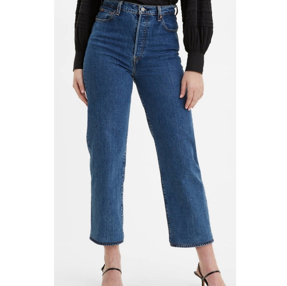 Levi's Straight Ankle Ribcage Jeans / 28
